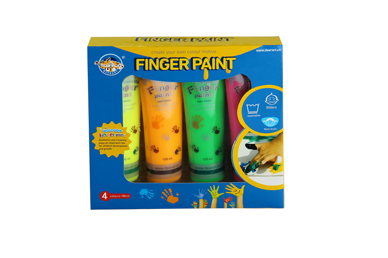 4 colors 100ml finger paint