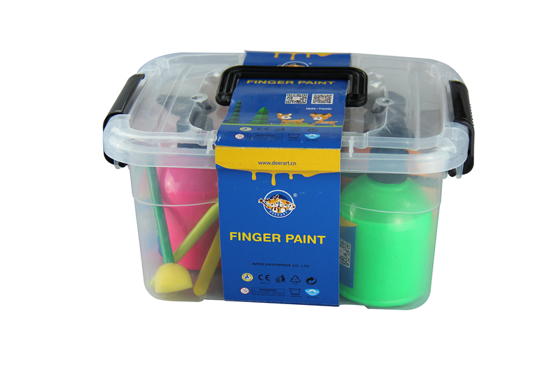 250ml finger paint set with form