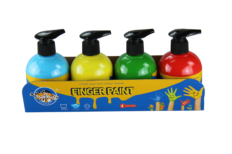 4 colors 250ml finger paint