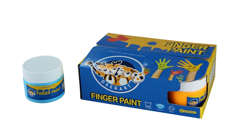 6 colors 100ml finger paint