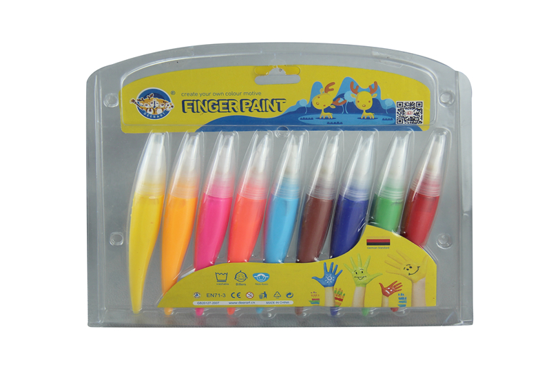 9 colors 25ml finger paint