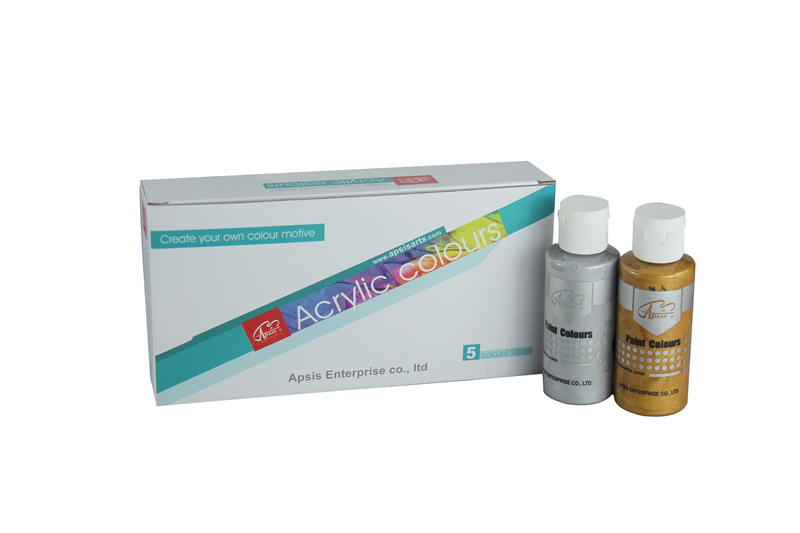 5colors100ml bottle acrylic color