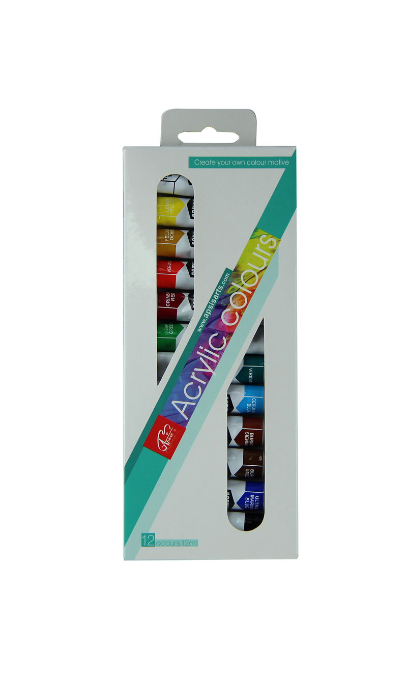 12 colors 12ml acrylic color