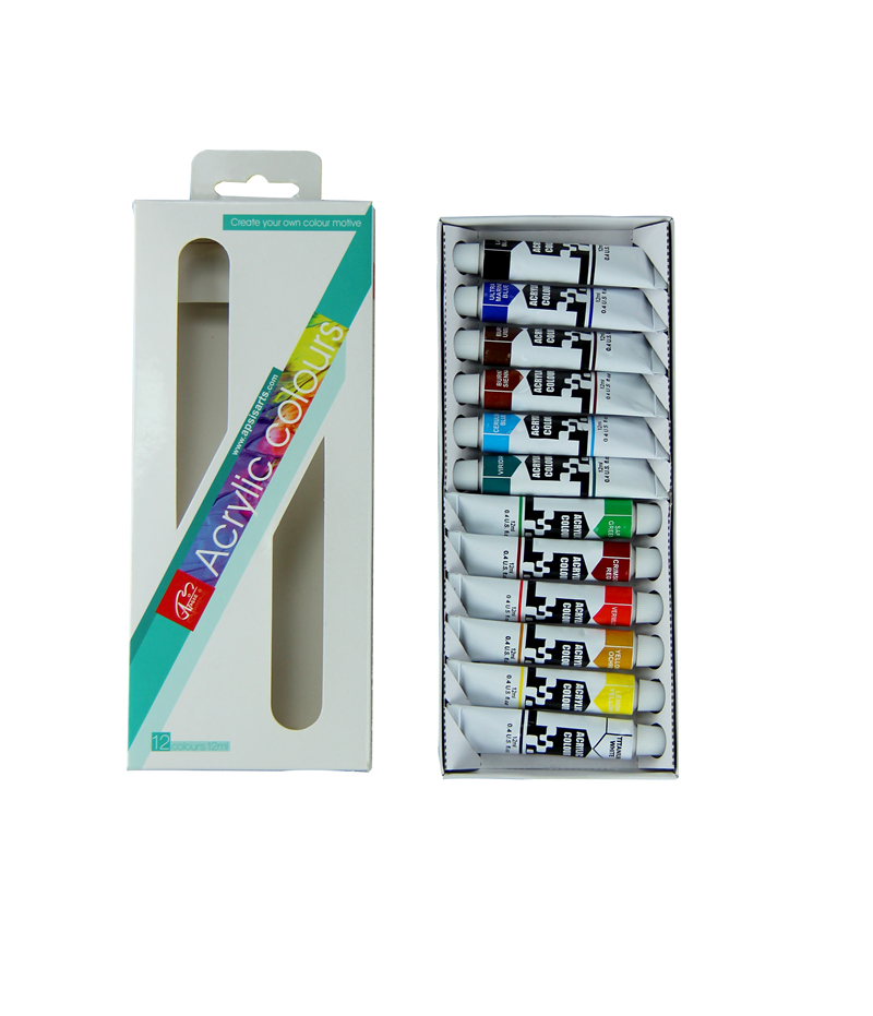 12 colors 12ml acrylic color