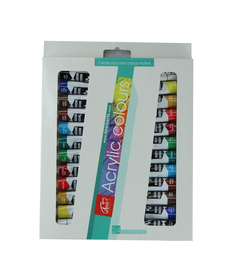 24 colors 12ml acrylic color