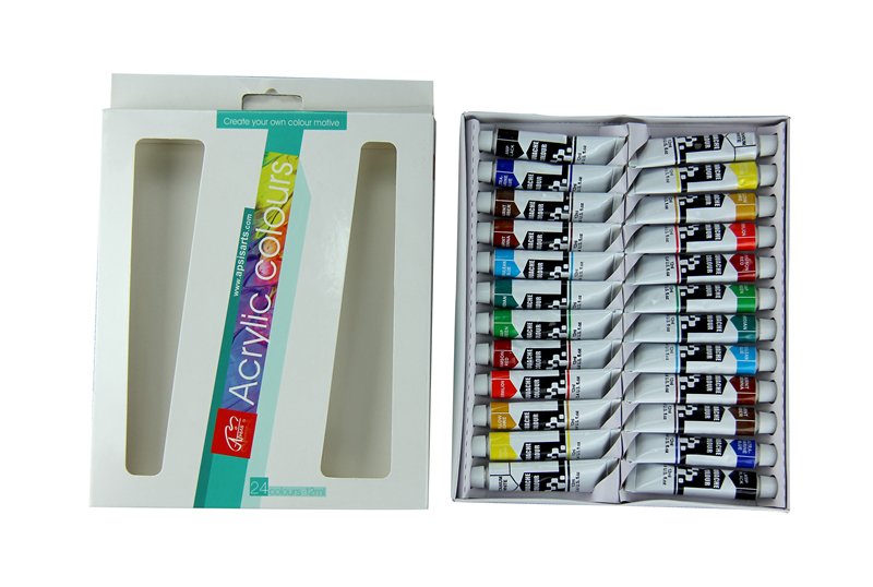 24 colors 12ml acrylic color